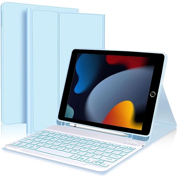 【高級版】iPad 第6世代 9.7インチ キーボード ケース キーボード ケース 脱着式 7色バックライト キーボードカバー 耐衝撃 ワイヤレス Bluetooth キーボード付きケース 多角度調整 Pencil収納(ipad pro9.7in/i