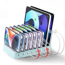 USB PD充電ステーション 8ポート PD20W*2+USB A*6 卓上充電スタンド 75W 8台同時充電 1.5A/2.4A/3A スマートIC搭載 複数...