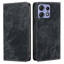 Motorola Moto Edge 50 Pro/Moto Edge 50s Pro 対応 ケース 防塵 耐衝撃 傷つけ防止 軽量 手作り PUレザー カード収納 RFID磁気防止 マグネット スタンド機能 ケース 手帳型 Motorola Mot