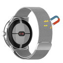バンド 用の Google Pixel Watch 3 45mm 対応 時計バンド 磁気バックル スト マグネット ラップ メッシュ織り 腕時計バンド 交換ベルト トステンレス留め金製 磁気ロック ミラネーゼバンド 用の Google Pixel W