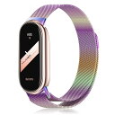 金属バンド Xiaomi Smart Band 9/8 対応 交換バンド シャオミ スマートバンド9/8 用 交換ベルト ミラネーゼメッシュベルト ステンレス製...