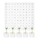 水耕栽培スポンジ 水耕栽培鉢 スポンジ付き 円筒形 通気性 植えるスポンジ 水耕スポンジ 野菜植え 植物栽培 花 植栽用 庭園苗運搬 苗床 室内 菜園 培地 ガーデニング 園芸用 (ホワイト)