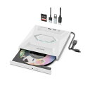 5 IN 1 外付けCD/DVDドライブ SDスロットとUSBポート付...(2)