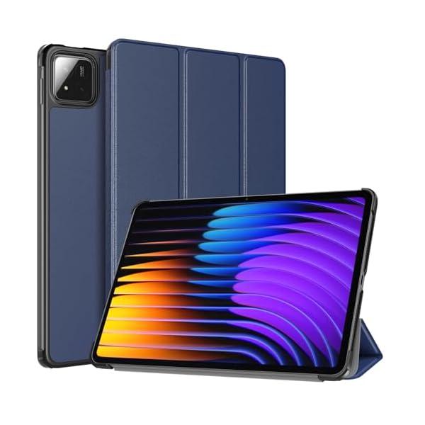Xiaomi Pad 7/Pad 7 Pro 11.2インチ ケース Mi Pad 7/7 Pro シャオミパッド7 保護ケース 手帳型保護カバー スタンドケース オートスリープ対応 PC+PU製 軽量 汚れ防止/耐衝撃 Indigo