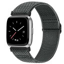 コンパチブル Fitbit Versa/Fitbit Versa 2/Fitbit Versa/Lite/Fitbit Versa SE ナイロン弾性スポーツバ...