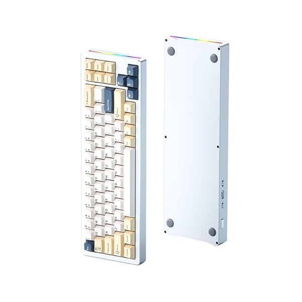 ×XINMENG M71 メカニカルキーボード ホットスワップ 3モード2.4G・bluetooth USB&Type-c有線 アルミ合金 65%ゲーミングキーボード ガスケット構造 リニアスイッチ CNC 71キーRGB テンキーレス PBTキーキ