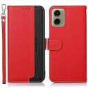 Motorola (モトローラ) Moto G24 / G04 用 ケース 手帳型 Moto G24 / G04 手帳 ケース 耐衝撃 ストラップ付き [RFI...
