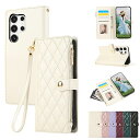 Galaxy S25 Ultra ケース 手帳型 SC-52F ケース 財布型 カバー ギャラクシーS25 Ultra ケース 手帳型 ファスナー型 小銭入れ ...