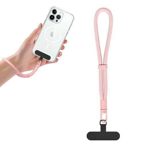 スマホストラップ 手首 携帯ストラップスマホストラップ 7mm ナイロンロープ 携帯ストラップ 360°回転 長さ調節可能 iphone ストラップ 落下防止 カメラ紛失防止 全機種対応 ストラップホルダー付き (ピンク-SW) スマホストラップ 手首 携帯ストラップスマホストラップ 7mm ナイロンロープ 携帯ストラップ 360°回転 長さ調節可能 iphone ストラップ 落下防止 カメラ紛失防止 全機種対応 ストラップホルダー付き (ピンク-SW)