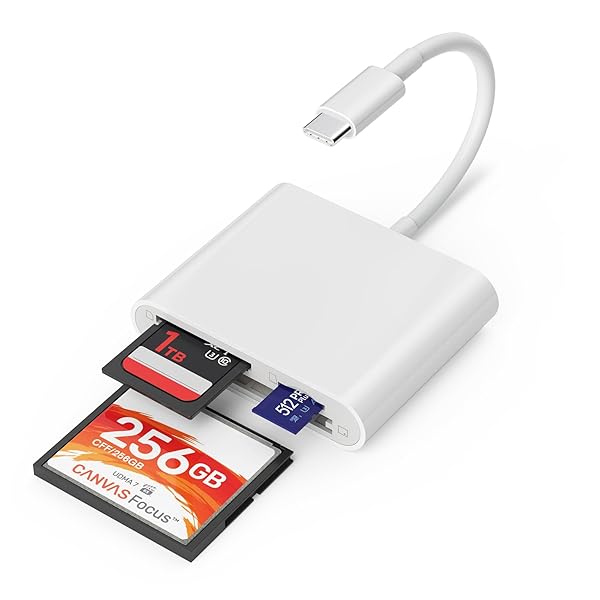 USB C SDɥ꡼ iPhone 15/Mac/iPad 3å USB Type C - CF/SD/TFɥץ...