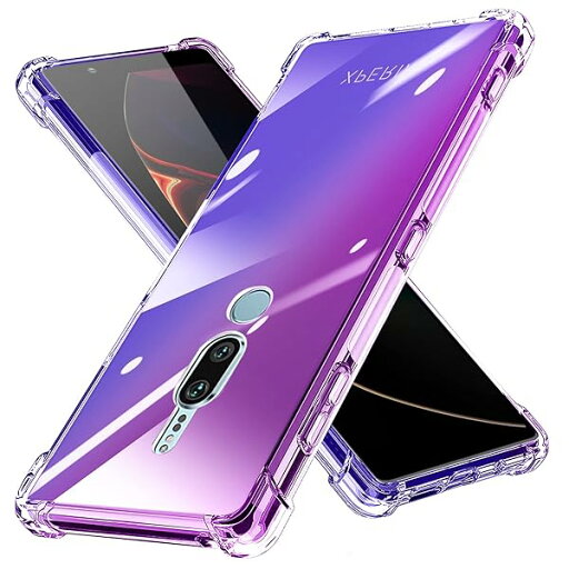 Xperia XZ2 Premium ケース 耐衝撃 クリア SO-04K SOV38 カバー クリア TPU 薄型 軽量 滑り止め 黄変防止 柔軟 Qi充電 衝撃吸収 指紋防止 米軍MIL規格取得 ワイヤレス充電に対応 カメラ保護 カバー 紫+青 Xperia XZ2 Premium ケース 耐衝撃 クリア SO-04K SOV38 カバー クリア TPU 薄型 軽量 滑り止め 黄変防止 柔軟 Qi充電 衝撃吸収 指紋防止 米軍MIL規格取得 ワイヤレス充電に対応 カメラ保護 カバー 紫+青