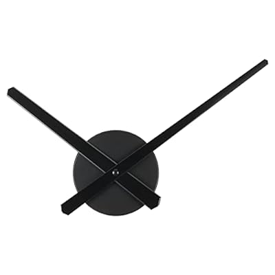 PATIKIL 3D時計針 1セット DIY 大型壁掛け時計メカニズム針 6 mmムーブメントシャフトの長さ 288 mm長さスペードハンド付き 時計の装飾用 ブラック
