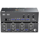 8K KVM切替器 3PC 3モニター、コピー/拡張モード HDMI + DPポート (8K@30Hz/4k@144Hz) USB3.0ポート KVM Switch PC3台とディスプレイ3台対応 キーボード、マウスを3PCで共有 ドライバー不要 簡(2)