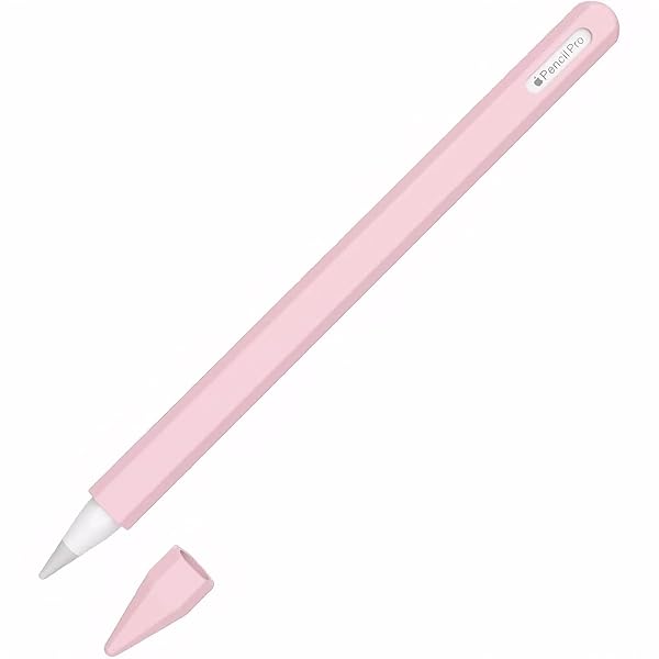 For Apple Pencil Pro 2024用/ Apple pencil 第2世代用 アップルペンシルケース シリコン アップルペンシルカバー シリコン保護ケース かわいい 鉛筆 デザイン 握りやすい 滑り止め グリップ 柔らかい アップルペ