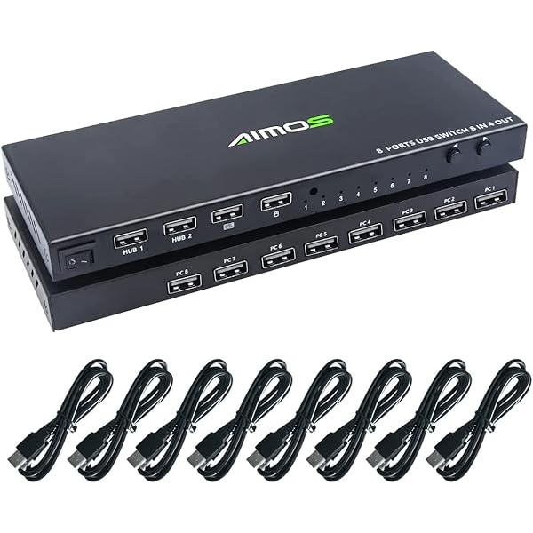 USB切替器 8入力4出力USB切り替え PC8