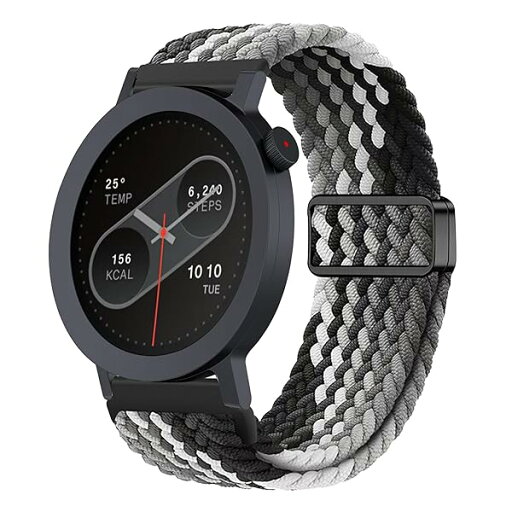 22mm バンド For CMF by Nothing Watch Pro 2 対応 交換バンド 交換ベルト 換えバンド 編組ストラップ 磁気バックル付き 交換用ストラップ CMF by Nothing Watch Pro 2 用ベルト - 黒と白 22mm バンド For CMF by Nothing Watch Pro 2 対応 交換バンド 交換ベルト 換えバンド 編組ストラップ 磁気バックル付き 交換用ストラップ CMF by Nothing Watch Pro 2 用ベルト - 黒と白