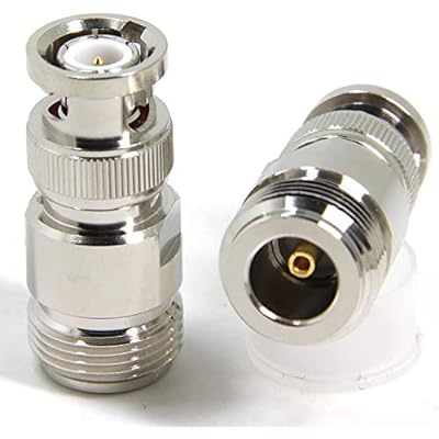 wuernine BNCオス-Nメス BNCP-NJ変換アダプタコネクタ ラジオアンテナ 無線機アンテナ 中継器 RF同軸ケーブルなど用対応中継アダプタコネクタ