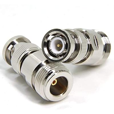 wuernine BNCオス-Nメス BNCP-NJ変換アダプタコネクタ ラジオアンテナ 無線機アンテナ 中継器 RF同軸ケーブルなど用対応中継アダプタコネクタ