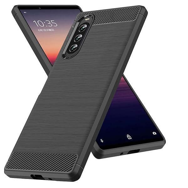 Xperia 10 IV 用ケース 耐衝撃 TPU 薄型 軽量 ソフト エクスペリア10 IV SO-52C SOG07 用カバー カーボ..