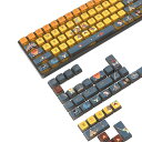 ゲーミングキーキャップ キートップ PBT 半透明 昇華印刷 熱昇華 120キー アボリジ フルキー対応 ASAプロファイル61/64/68/75/78/84/...