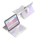 縦置き iPad9 iPad8 iPad7 キーボードケース iPad第 9 8 7世代 キーボードケース マグネット 取り外し可能 3 in 1 分離式 Bluetoothキーボード グラデーションカラー 360度回転 透明背面カバー Apple(2)