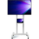 テレビスタンドキャスター付き,移動式テレビスタンドハイタイプ 26~60インチ液晶4K LEDテレビに対応 棚板付き 高さ調節可能 自立式可動式テレビ台 壁寄せ...
