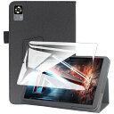 For Headwolf FPad6 / FPad7 ケース フィルム セット Headwolf FPad7/FPad6 タブレット 8.4インチ 用 保護ケース ガラスフィルム 軽量 保護カバー 角度調整 上質PU製 汚れ防止 全方位保護 耐衝撃