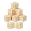 PATIKIL 10mm 木製ブロック 天然木 半製品 未完成 創意 空白の木製ブロック 100個入り 立方体ブロック DIY 着色 工芸 芸術 プロジェクト ...