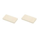 PATIKIL アルミナセラミックシート冷却パッド絶縁シート2枚セット 高硬度 MOSトランジスタ用 50x25x6mm(2x1x0.24