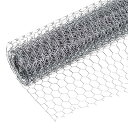 PATIKIL 500x40 cm 金網 花金網 六角形メッシュ 亜鉛メッキ鉄 DIY クラフト ホーム ガーデン 家禽フェンシング用 シルバートーン