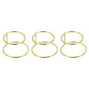 PATIKIL 66 x 46mm エアプランツホルダー フラワーラック エア植物棚 3個 ミニ メタル 結婚式卓上装飾用 ゴールデン