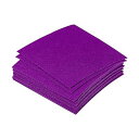 PATIKIL 柔らかいフェルトシート ファブリッククラフトシート DIY趣味の装飾用 ダークパープル 10 cm x 10 cm 21個
