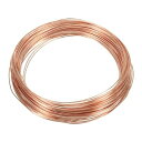 PATIKIL 20 M ソリッド裸銅線 21ゲージ 99.9%じゅん銅線 0.8 mm ソフトビーズワイヤー 金属製植物茎ネクタイ ジュエリークラフト用 20 M