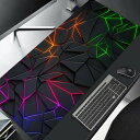 大型滑り止めゲーミングマウスパッド、赤と青のグラデーションデザイン、ゴム縫いエッジ、ゲーマー用デスクマット、オフィスワーク、90x40(2)