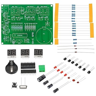 PATIKIL はんだ付け練習ボード 2セット エレクトロニクスキット プロトタイプPCBボード DIY デジタル目覚まし時計溶接回路 SMT/S M D 実験用 5-12V