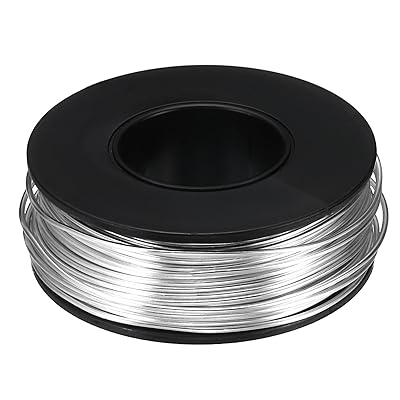 PATIKIL 75.5ftのアルミワイヤー 1本のジュエリーワイヤーアルミクラフトワイヤー1mm 18ゲージワイヤー..