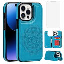iPhone16promax 用ケース, iPhone 16 pro max スマホケース 携帯ケース カバー Case PUレザー 財布型カードホルター付き収...