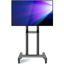 テレビスタンドキャスター付き,移動式テレビスタンドハイタイプ 26~60インチ液晶4K LEDテレビに対応 棚板付き 高さ調節可能 自立式可動式テレビ台 壁寄せ...