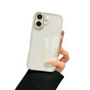 iPhone 16 ケース クリア 透明 アイフォン iPhone16 ケース カバー 2色 配色 薄型 可愛い レディース 背面ケース ハードケース,灰白色
