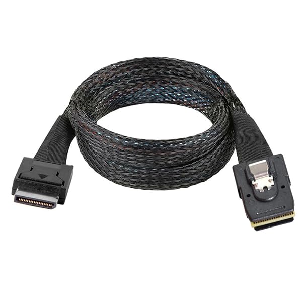 Oculink PCIe PCI-Express SFF-8611 4i to SFF-8087 36ピン PCIE スリムライン SSD データアクティブケーブル 50cm