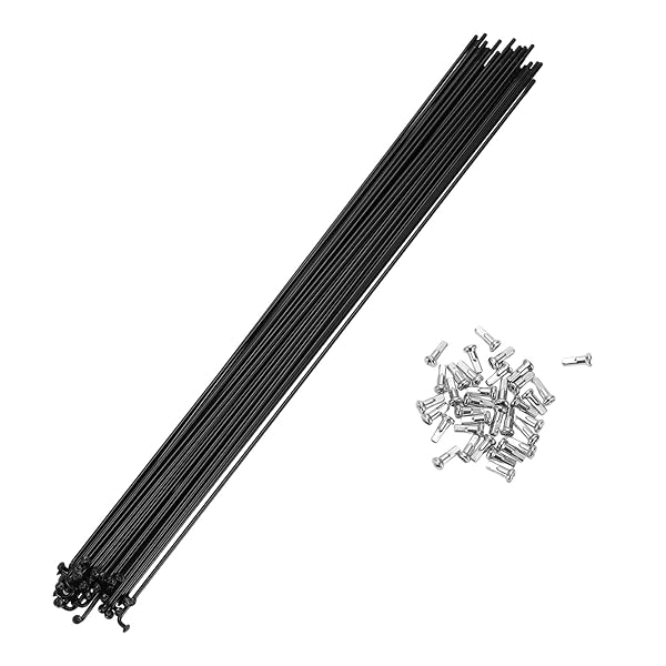自転車スポーク 14G 290MM マウンテンバイクスポーク スチール ブラック 36本