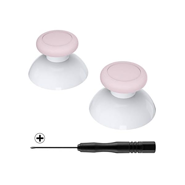 Switch Pro対応交換3Dジョイスティックサムスティック（ツートンカラー）、スイッチプロコン