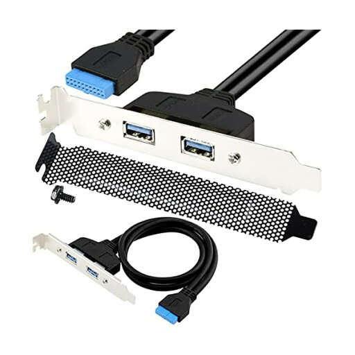 デュアル USB 3.0 女性バック パネル MB 20 ピン ヘッダー、マザーボード用 2 ポート PCI ブラケットと USB 20 ピンへの USB3.0 タイプ A USB 3.0 ポートは、コンピュータのケースの背面に拡張します。 デュアル USB 3.0 女性バック パネル MB 20 ピン ヘッダー、マザーボード用 2 ポート PCI ブラケットと USB 20 ピンへの USB3.0 タイプ A USB 3.0 ポートは、コンピュータのケースの背面に拡張します。