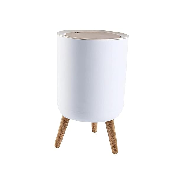 ゴミ箱 ごみ箱 木目調 ダストボックス ワンタッチ 7L 7リットル 北欧風 おしゃれ リビング 書