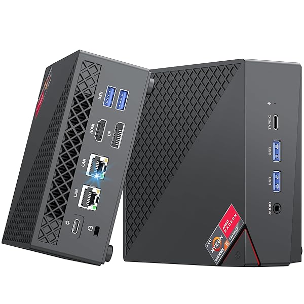ゲーミング ミニpc AMD Ryzen 7 5825U【2025新版小型ゲーミングpc】最大4.5GHz DDR4 8C16T ミニpc 32GB 512GB mini pc 4K 3画面同時出力 小型pc 静音 高速WiFi 6 BT5.2 Wi