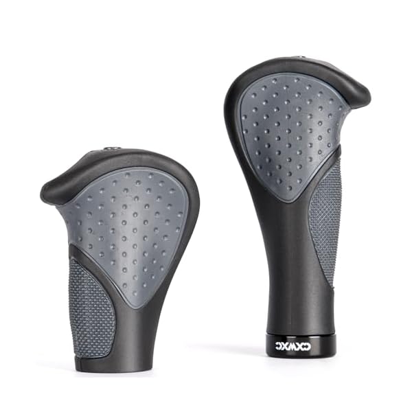 自転車 グリップ エルゴ ハンドルグリップ ロング/ショート 衝撃吸収 疲労軽減 滑り止め 耐
