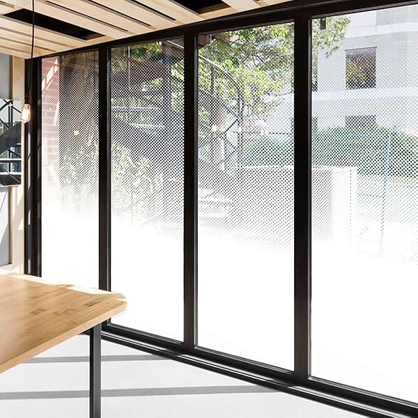 窓用フィルム 窓の装飾フィルム 接着剤付き 台風対策 飛散防止 オフィスガラス装飾フィルム