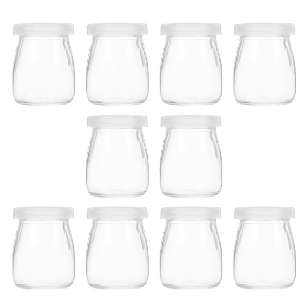 プリンカ デザートカ 蓋付き ヨーグルトカ ゼリーカ 100ml 透明な食品容器 ガラス製 プリンカ