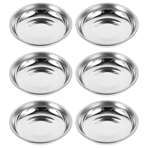 薬味皿 調味料 小皿 豆皿 8cm 軽量 ステンレス 18個 セット 丸形 ソース皿 丸皿 醤油皿 前菜皿