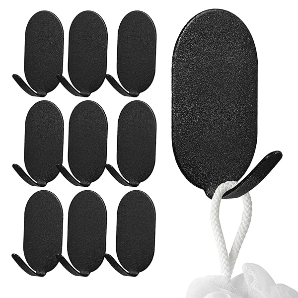 強力な粘着フック 10個セット ステンレス製 壁掛けフック 穴を開けずに取り付け可能 キッチ